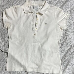 Lacoste White Polo Shirt vintage